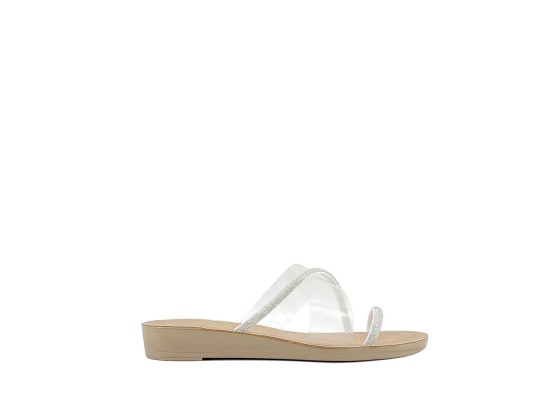 Sandalia Pala Vinilo Brillo